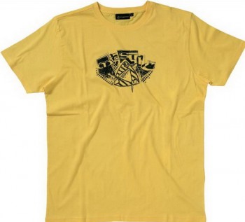 Желтая мужская футболка Mystic 2011 Tee Trash Lemon Yellow 