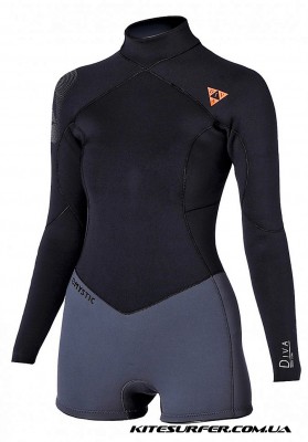 Гидрокостюм Mystic 2016 Diva 3/2 D/L Longarm Super Shorty Backzip Women Black