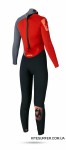 Гидрокостюм Гидрокостюм Mystic 2015 Diva 5/4 D/L Fullsuit Backzip Women Coral