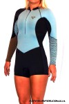 Женский гидрокостюм Mystic 2016 Diva 3/2 D/L Longarm Super Shorty Frontzip Women Grey