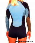 Женский гидрокостюм Mystic 2016 Diva 3/2 D/L Longarm Super Shorty Frontzip Women Grey