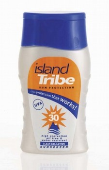 Солнцезащитный лосьон Island Tribe SPF 30 для активного отдыха на море