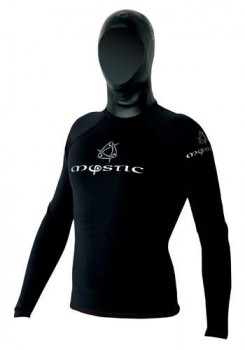 Гидромайка с длинным рукавом и шлемом Mystic Matrix Metalite Hooded Undervest 