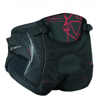 Трапеция для виндсёрфинга, Трапеция Mystic Star Windsurf Seat Harness Black/Red, бюджетная, сидячая трапеция, 