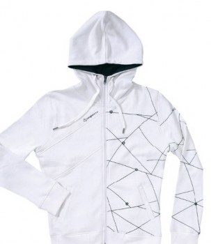 толстовка женская, белого цвета, Mystic 2011 Sweat Apex Bright White