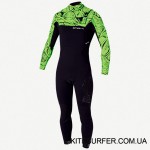 Гидрокостюм Mystic Empire 3/2 D/L Fullsuit Black/Green